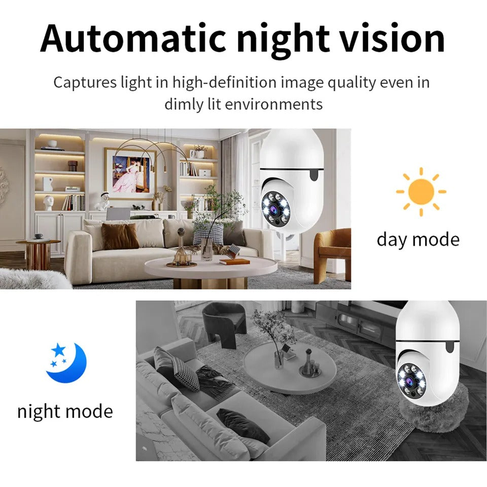 Cctv – 1080p Full Hd Cctv Camera -cctv Camera Wifi – Wifi Smart Camera – Wifi Camera -home Security Camera – Smart Camera  Wifi Camera Bulb Socket –  Camera Cctv – Security Camera