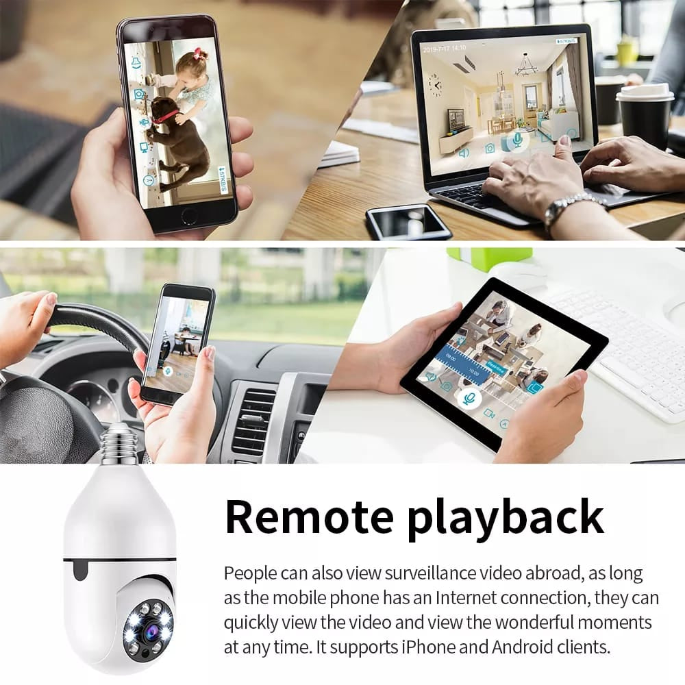 Cctv – 1080p Full Hd Cctv Camera -cctv Camera Wifi – Wifi Smart Camera – Wifi Camera -home Security Camera – Smart Camera  Wifi Camera Bulb Socket –  Camera Cctv – Security Camera