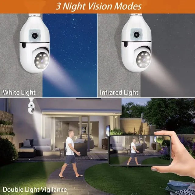 Cctv – 1080p Full Hd Cctv Camera -cctv Camera Wifi – Wifi Smart Camera – Wifi Camera -home Security Camera – Smart Camera  Wifi Camera Bulb Socket –  Camera Cctv – Security Camera