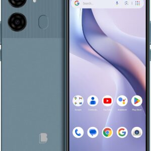 BLU K2 | Unlocked | 6.88” HD+ Display | 13MP Main Camera + 8MP Selfie Camera | 64GB | 5,000mAh Battery | Android 15 | US Version | US Warranty | Blue